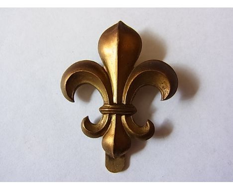 The Manchester Regiment Cap badge (Brass, slider) Maker J. R. Gaunt. K&K: 2014