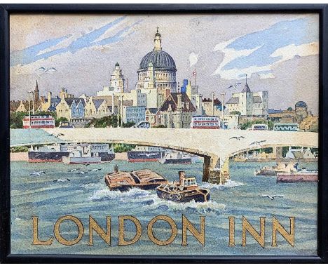 LOCAL INTEREST/BREWERIANA, R M Uren a collection of original watercolours of public house signs possibly used as test pieces 
