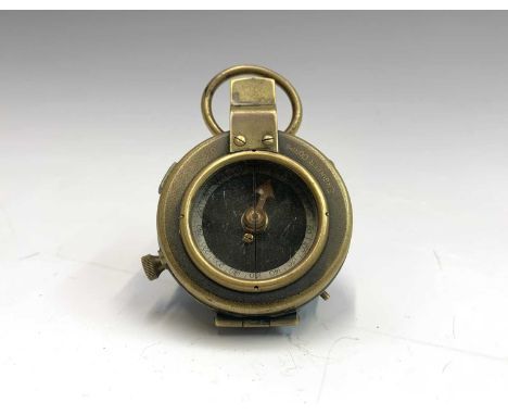 A brass WWI era Cruchon &amp; Emons compass, Engineers Corp U.S C-E No 13555 1918.