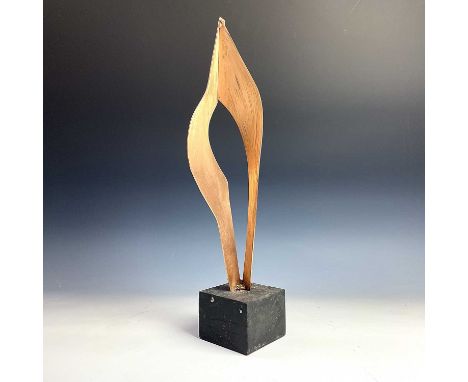 June Barrington-WardBronze FormBronze sculptureSigned with initials and dated '69 to ebonised plinthH:52.1cm including plinth