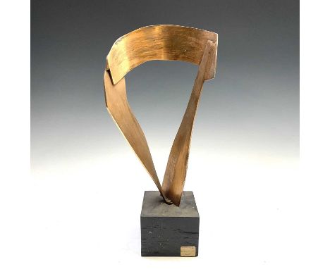 June Barrington-WardBronze FormBronze sculptureSigned with initials and dated 70H:38cm including plinthProvenance: From the E