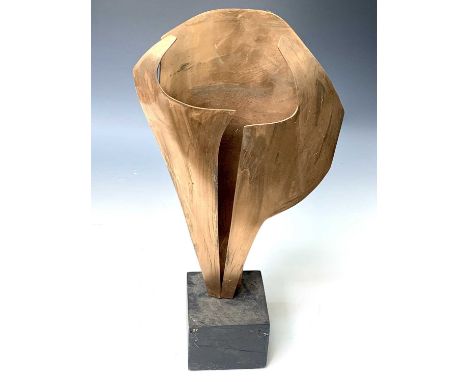 June Barrington-WardBronze FormBronze sculptureSigned with initials and dated '70 to ebonised plinthH:41.8cm including plinth