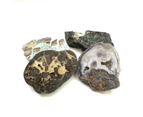 Large collection of various mineral and rock specimens including iron pyrite.Provenance: From the Estates of June Barrington 