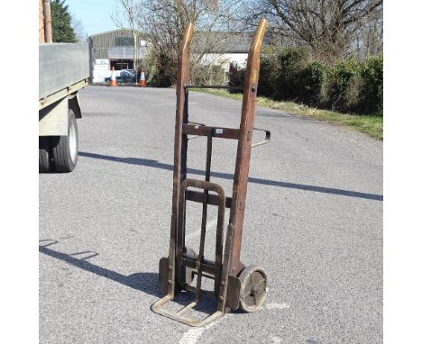 A vintage Slingsby sack truck, with label 