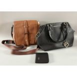 Konvolut 3 Teile: Messenger Tasche Hugo Boss, Handtasche Versace Jeans, Victorinox