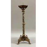Kerzenleuchter Bronze, Kopie Sankt Bernward Gotik Leuchter, ca 33cm hoch 1,2kg