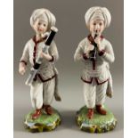 Melchior, Johann Peter (1747-1825) Entwurf, 2 Porzellan Figuren Höchst aus der Türkenkapelle