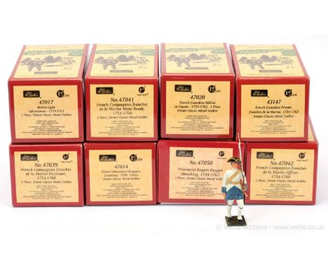 Britains - History of the British/American Army - Redcoats / Bluecoats Collection - 2006-2008, comprising: An Assortment of 8