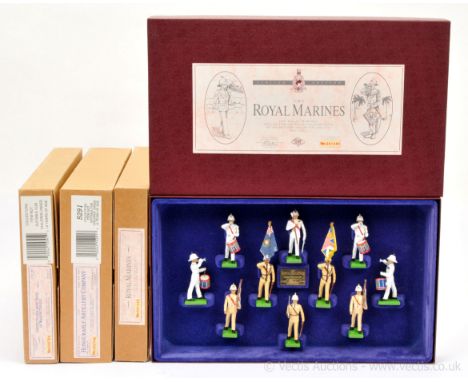 Britains Limited Editions, comprising: Set 5289 - The Royal Marines, Set 5391 - The United States Army Band of Washington D.C