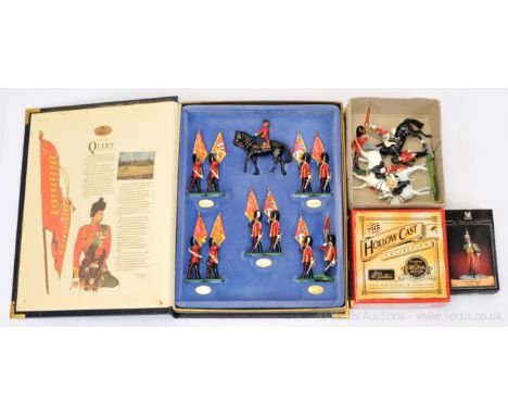 Britains Limited Edition "Trooping the Colour Set" - [1987 Limited Edition Set No. 477 / 3000] - Mounted HM The Queen and Col