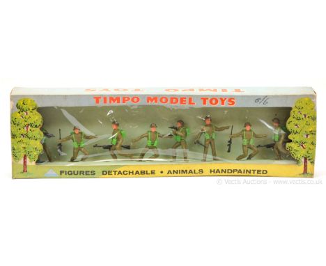 Timpo - Modern Army Series - Ref: 11/3 - British Infantry Set, [late 1960's issue], comprising: 8 x Infantrymen. Mint overall