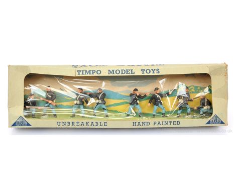 Timpo Solids - Set Ref: 777 - American Civil War Range - Union Army, circa, 1958, comprising: 8 x Union Infantry depicted in 