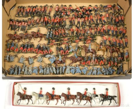 Britains - Foot Guards / French Army Types, Pre/Post War Issues, comprising: A Quantity [175+] of Various Foot Guards / Frenc