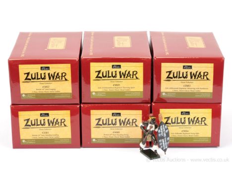 Britains - Zulu War Series [Gloss Collection], comprising: Set 45000 - British 24th Foot Standing Firing, Set 45001 - British