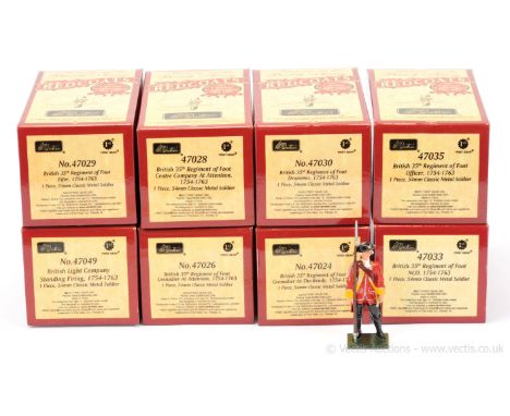 Britains - History of the British Army - Redcoats, comprising: 8 x Assorted Models Includes: Model No. 47035 - 35th Foot, Off