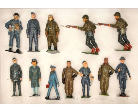 Timpo, John Hill &amp; Similar [pre/post-war issues] comprising: U.S. Army Infantry Types &amp; RAF Types, Includes: WAAF, Pi