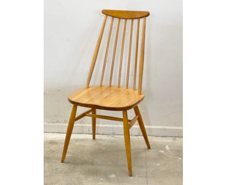 An Ercol blonde elm Windsor dining chair. 