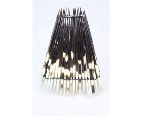 Late 19th / Early 20th century Porcupine Quill Lamp Shade, 20cms high