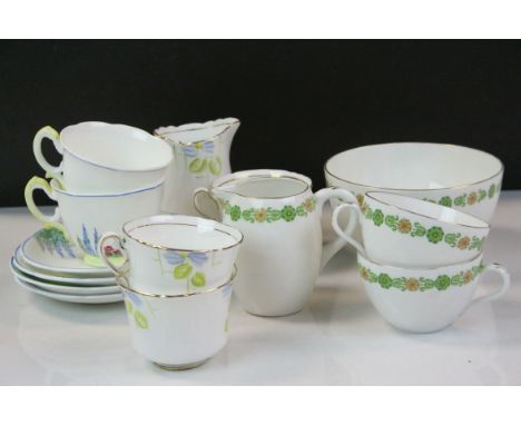 Box of mixed ceramic Teaware to include Shelley