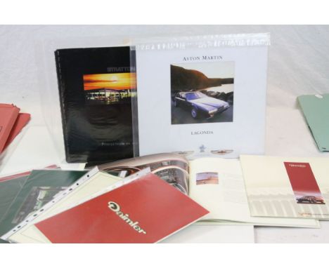 Collection of vintage Daimler Sales Brochures to includfe V8, Majestic Major &amp; Limousine