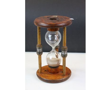 Large Egg Timer made from a 19th century Wooden Mill Bobbin, 30cms high