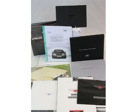 Collection of vintage Bentley Car Sales Brochures to include; Flying Spur, Continental, Azure etc