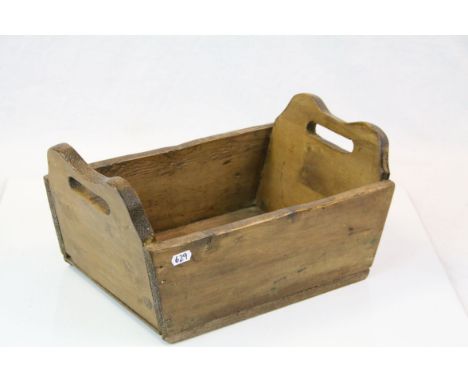 Vintage pine trug 