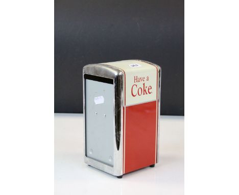 Vintage Coke advertising napkin dispenser 