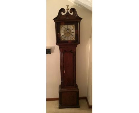 Nicholson of Whitehaven Cumbria 8 day longcase clock with penny moon Good 18th Century 8 day Longcase Clock. Two train moveme