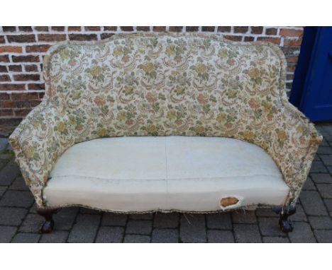 Early 20th century sofa with 4 ball & claw feet