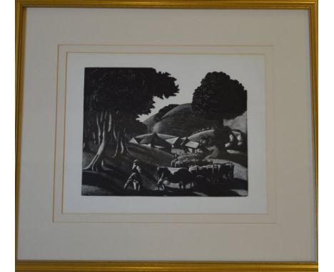 Wood cut print by Clare Leighton