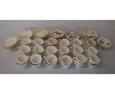 Various ceramic cups, saucers and small plates