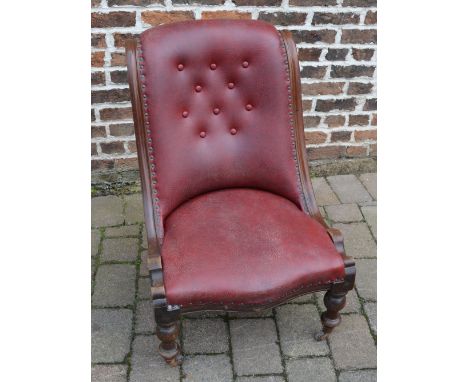 Victorian button back nursing chair