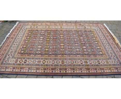 French carpet with all over design, makers label Saint-Maclou, measuring 185cm x 280cm