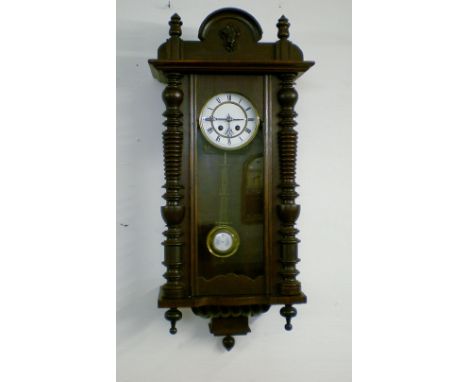 Vienna style regulator wall clock