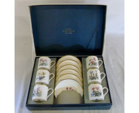Royal Worcester coffee cup set