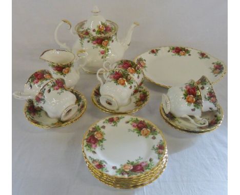 Royal Albert 'Old Country Roses' pt tea service 22 pieces