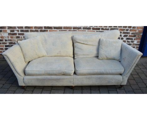 Large sofa with high sides & cushions
