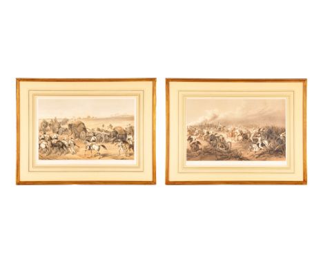 The Campaign in India 1857-58 Series, William Simpson after  Captain George Franklin Atkinson, two military lithographs, 'No.