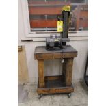 BELT SANDER, BALDOR, 2" x 36" belt, 1/2 HP, 115 v., w/ wooden cart