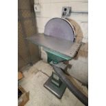 DISK SANDER, DAYTON, 12" dia., 3/4 HP