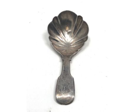 Antique georgian silver tea caddy spoon 