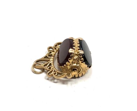 9ct Gold vintage swivel fob (6.9g) 