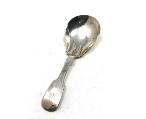 Antique scottish georgian silver tea caddy spoon 