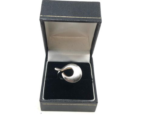 Vintage Franz Breuning 925 modernist silver ring 