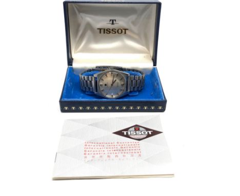 Boxed Tissot seastar pr516 vintage stainless steel automatic wristwatch 