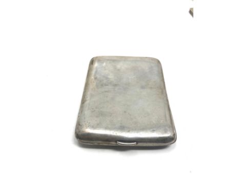 Vintage silver cigarette case 143g 