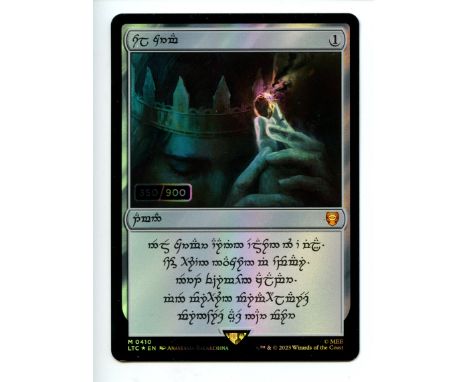 This lot contains one copy of the Human serialized Sol Ring, it is numbered 350/300 from the Magic The Gathering expansion Th