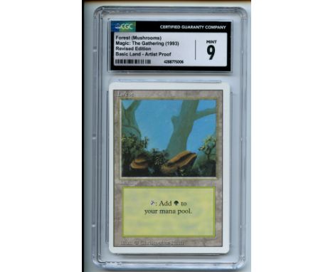 This lot features an artist proof Forest from the Revised edition. This item comes from the collection of former Wizards of t