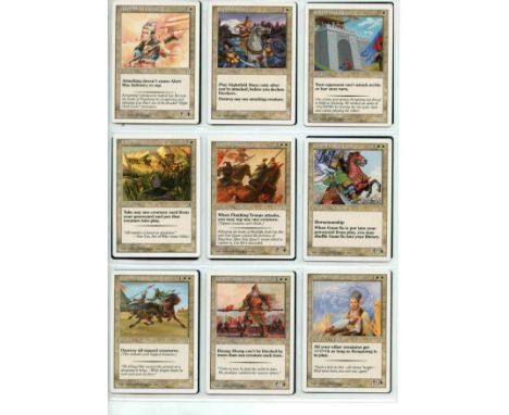 This lot contains a complete Magic The Gathering Portal Three Kingdom Complete Set 180/180. &nbsp;The cards are in set order 